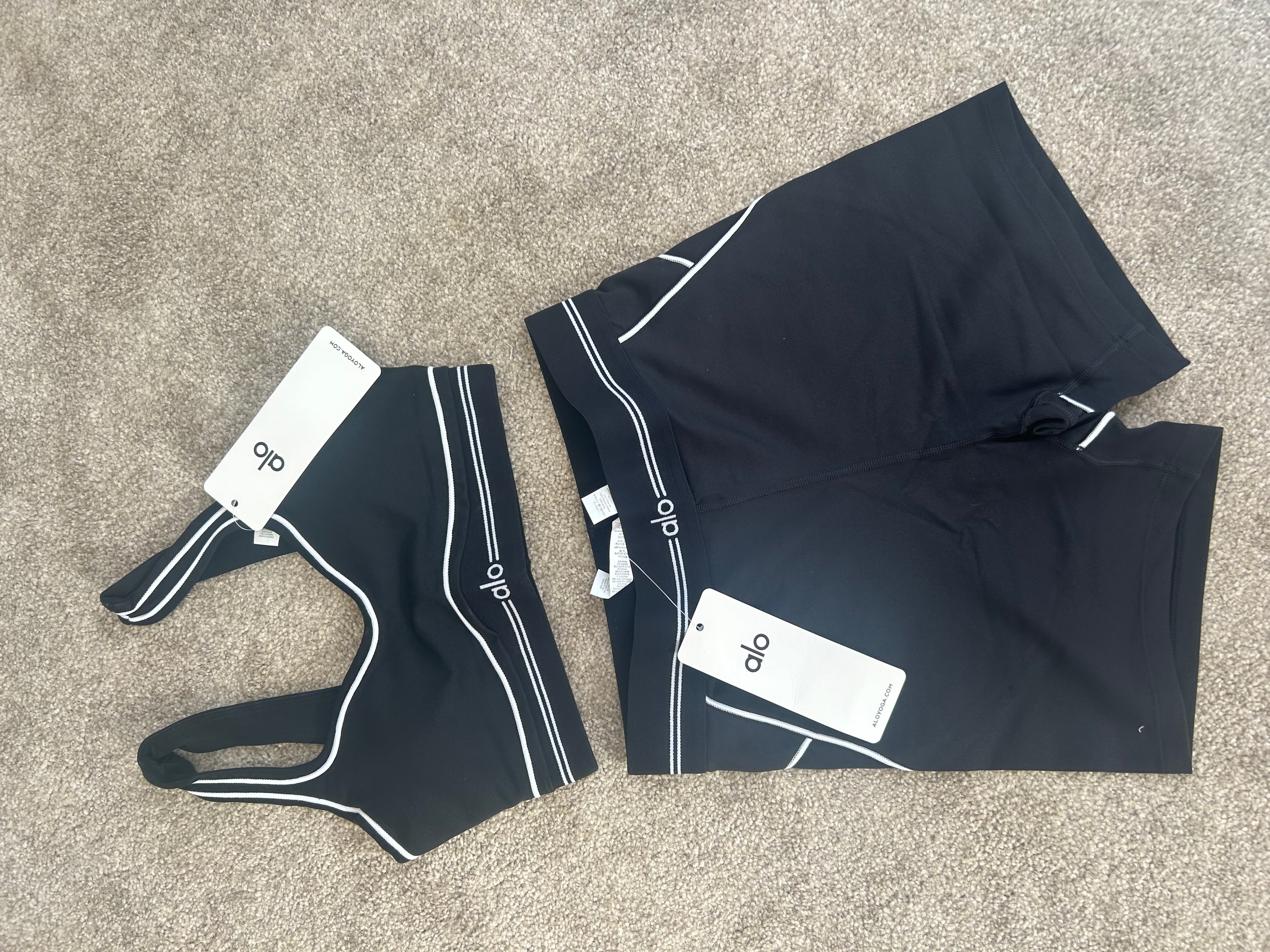 Alo shorts and top
