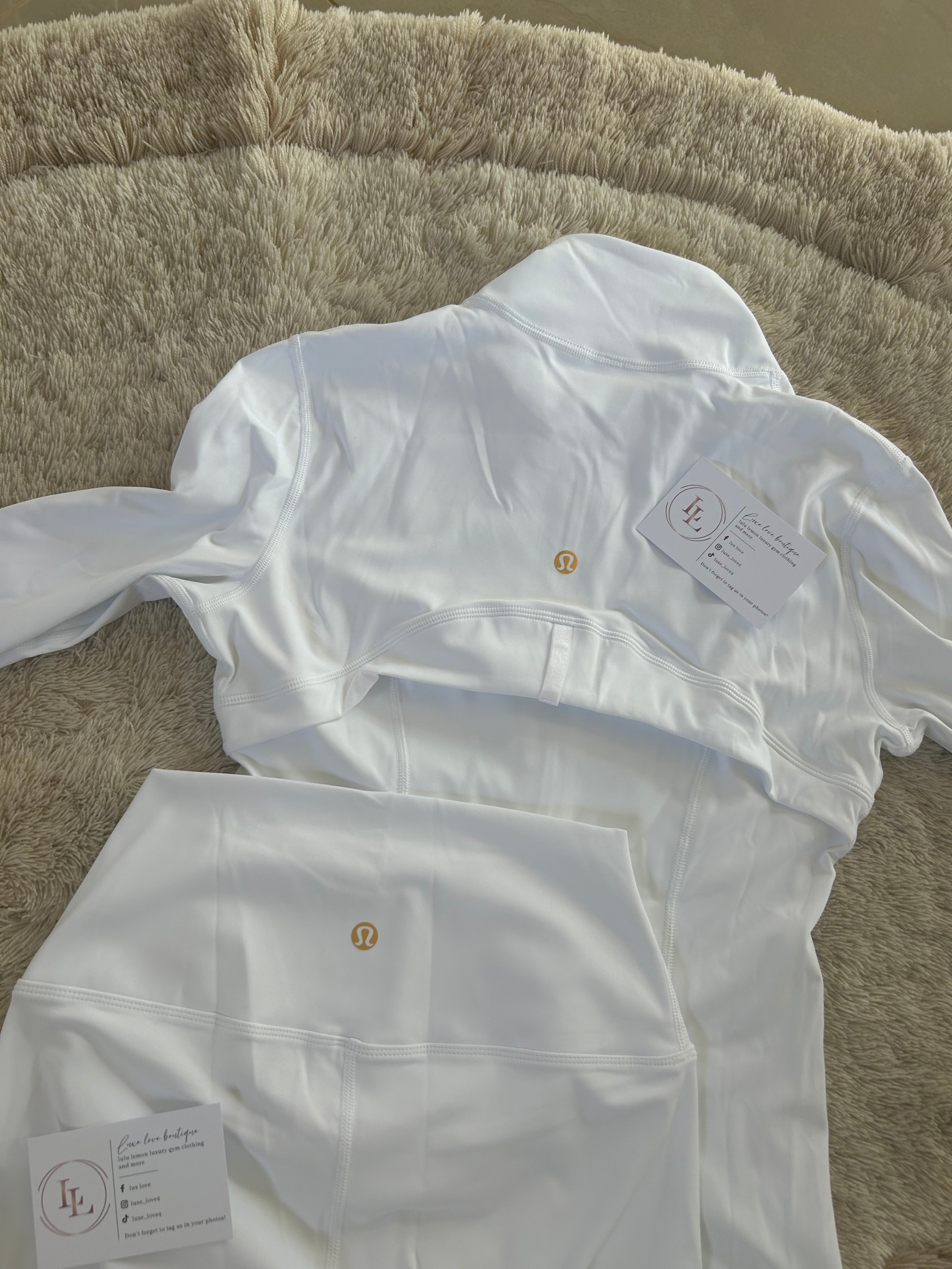 White and gold lululemon