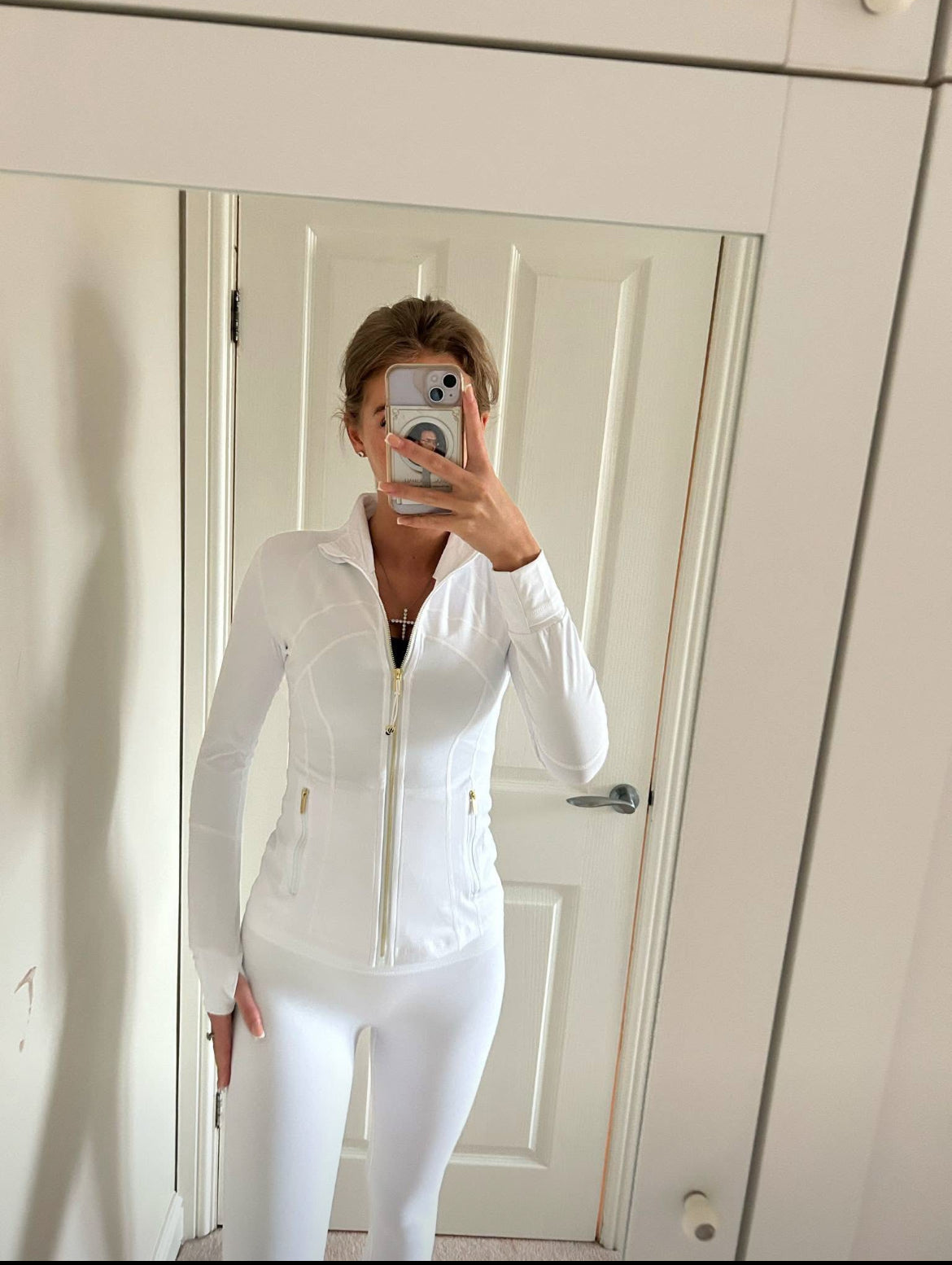 White and gold lululemon