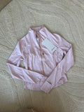 Rose gold cropped define jacket