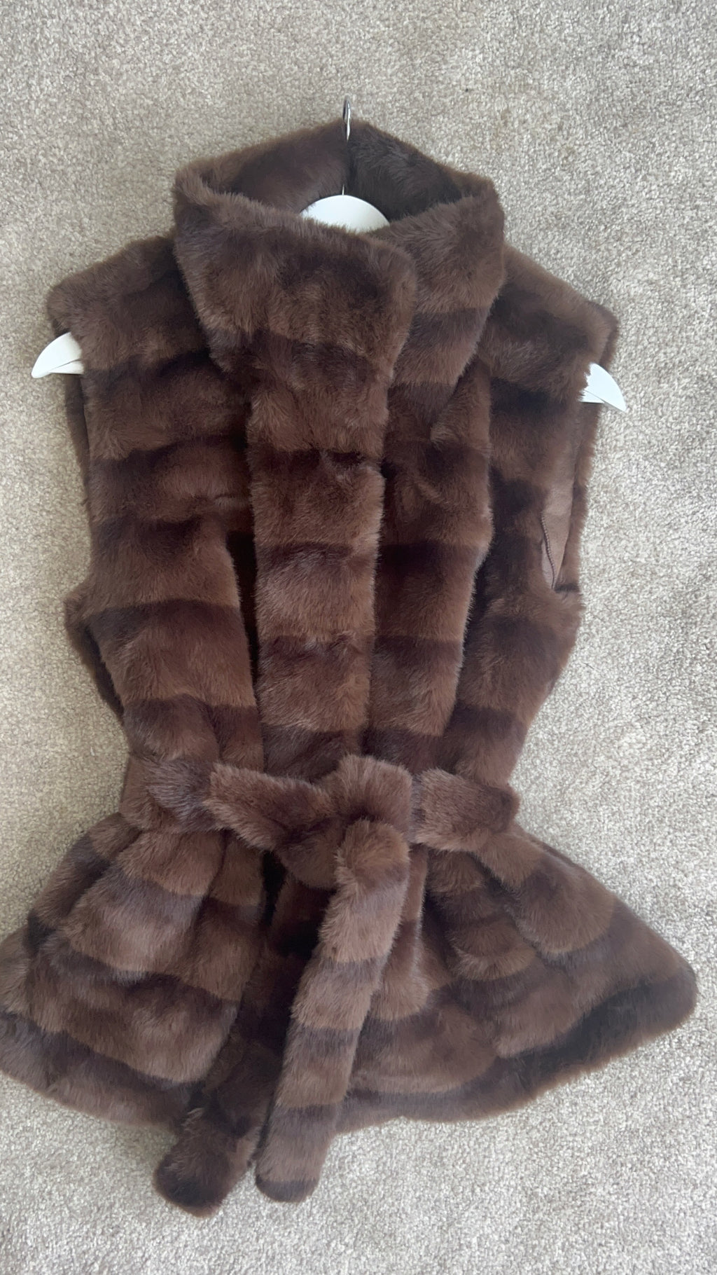 Mink fur gilets