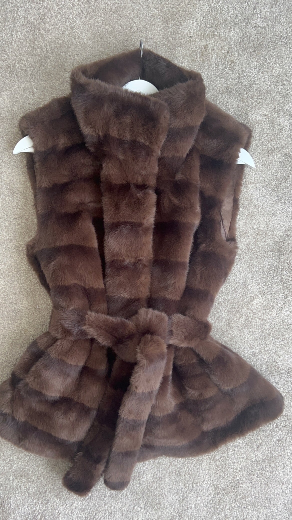 Mink fur gilets