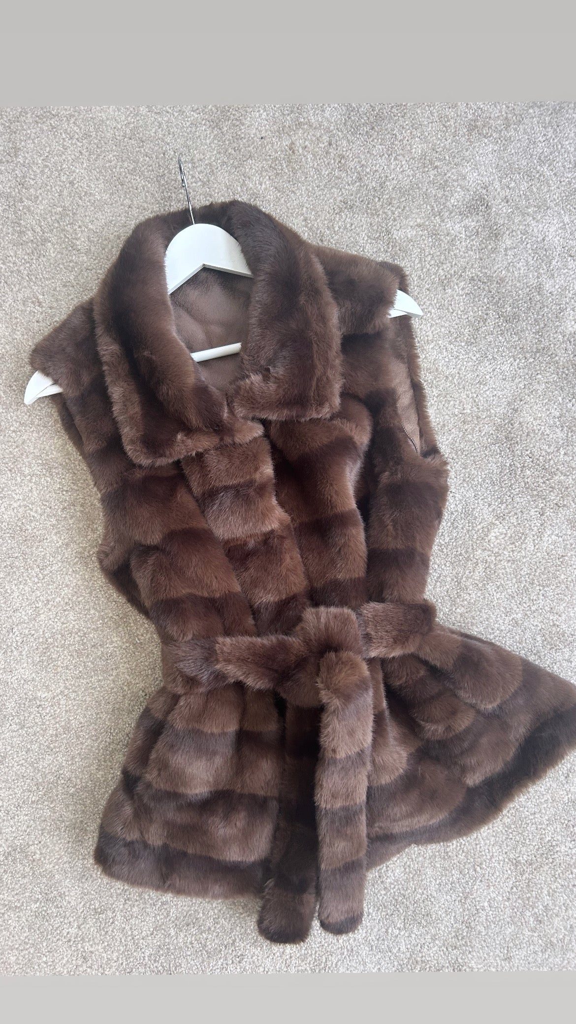 Mink fur gilets