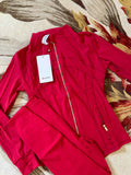 Red leggings set