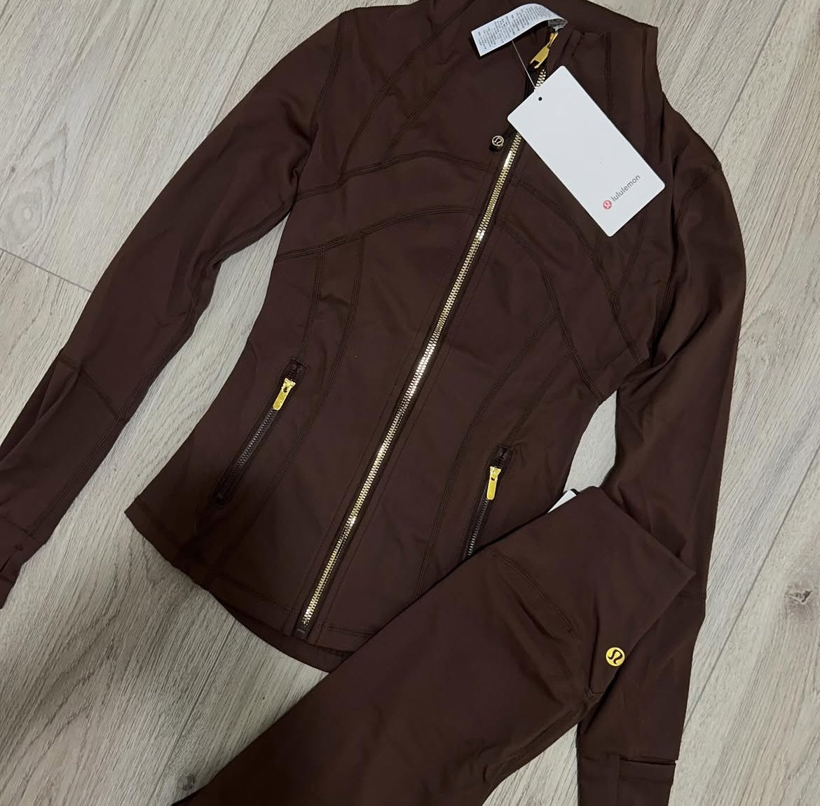 Brown and gold shorts