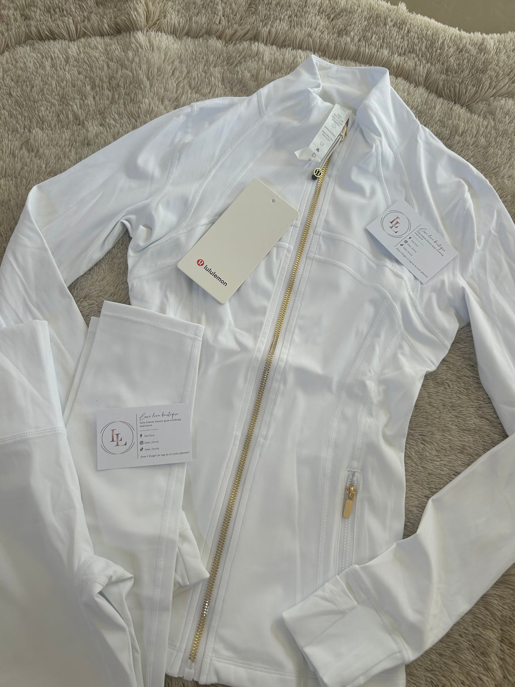 White and gold lululemon