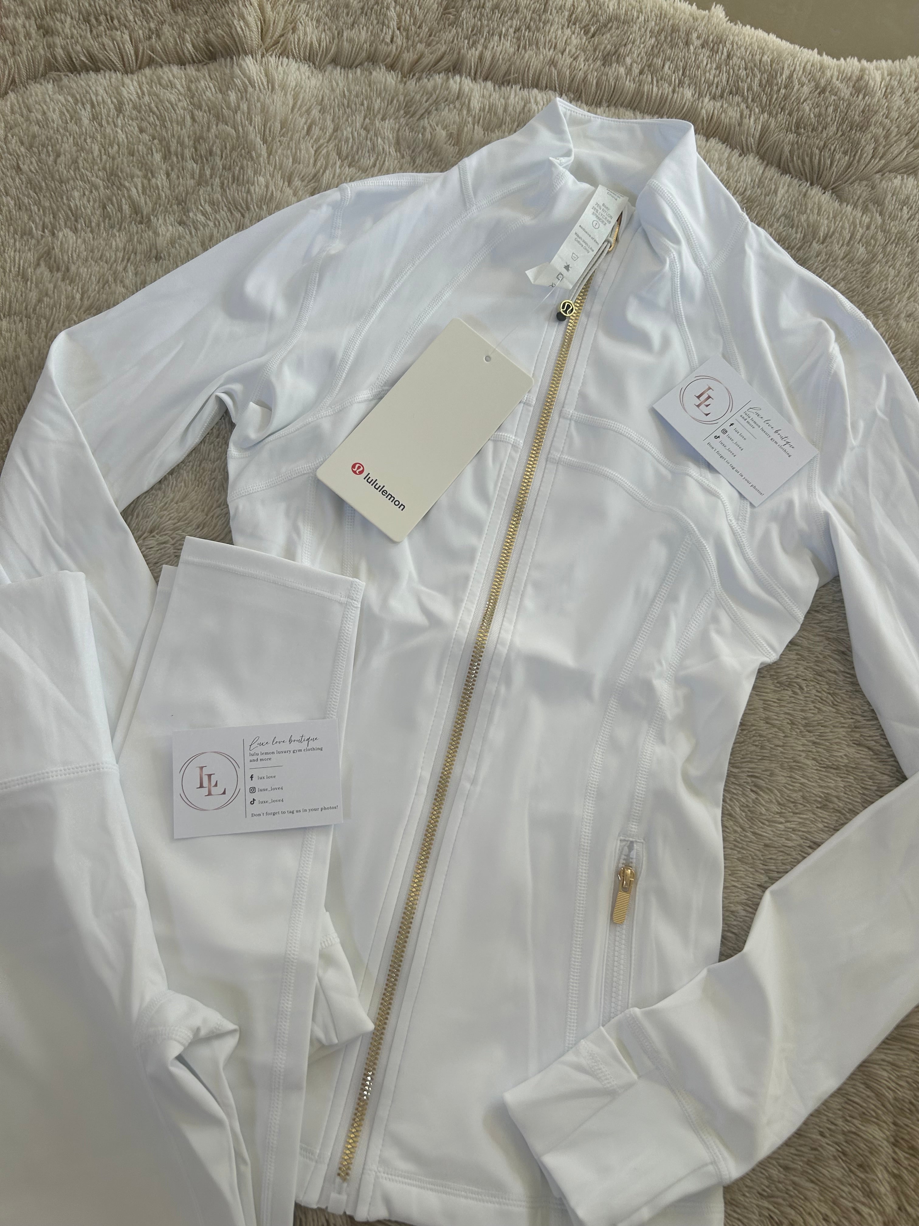 White and gold lululemon